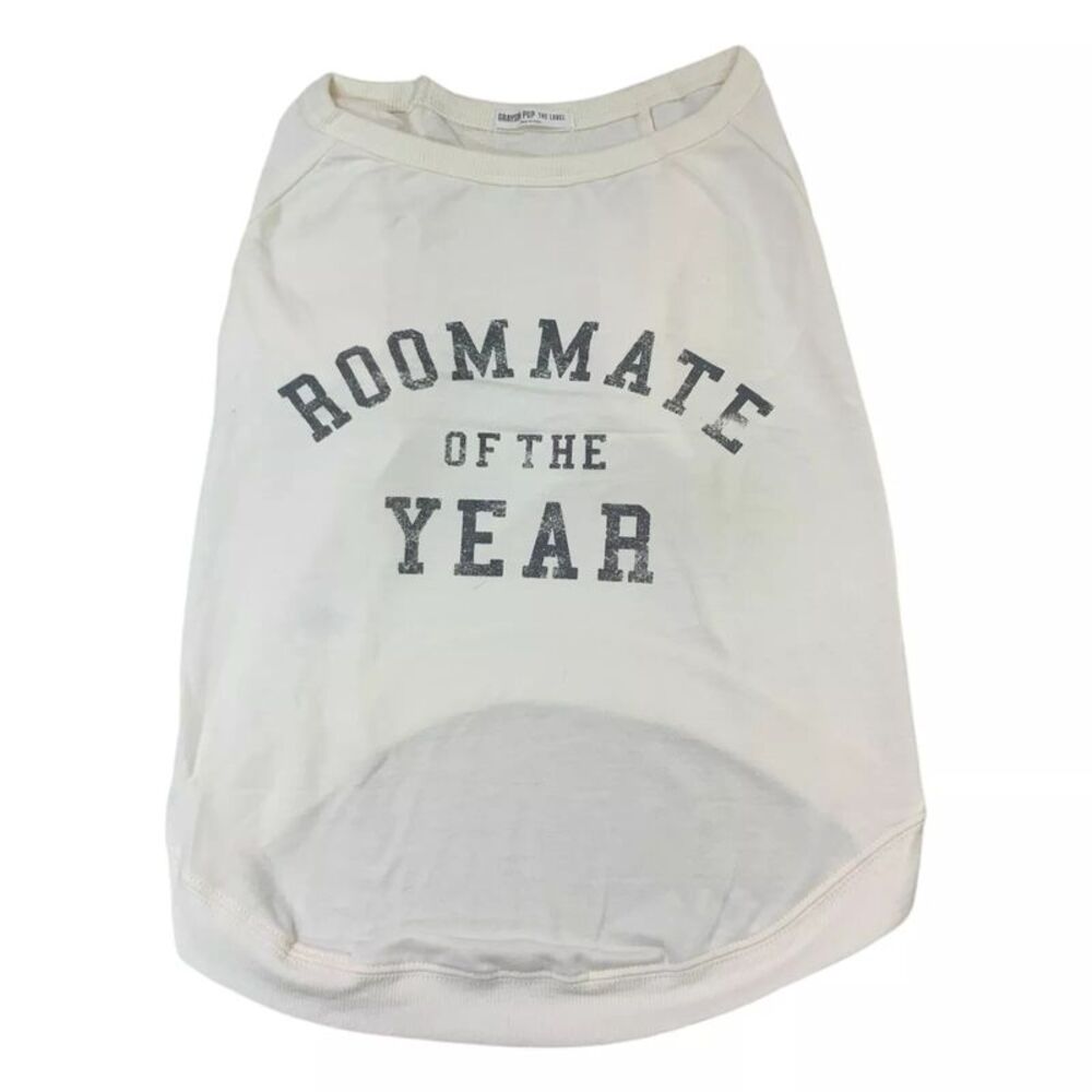 Grayson Pup The Label Roommate of the Year Dog Shirt, Large